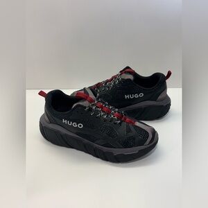 HUGO men’s shoes size 9 Black & Grey HUGO Xeno Runn Rfmx trainers